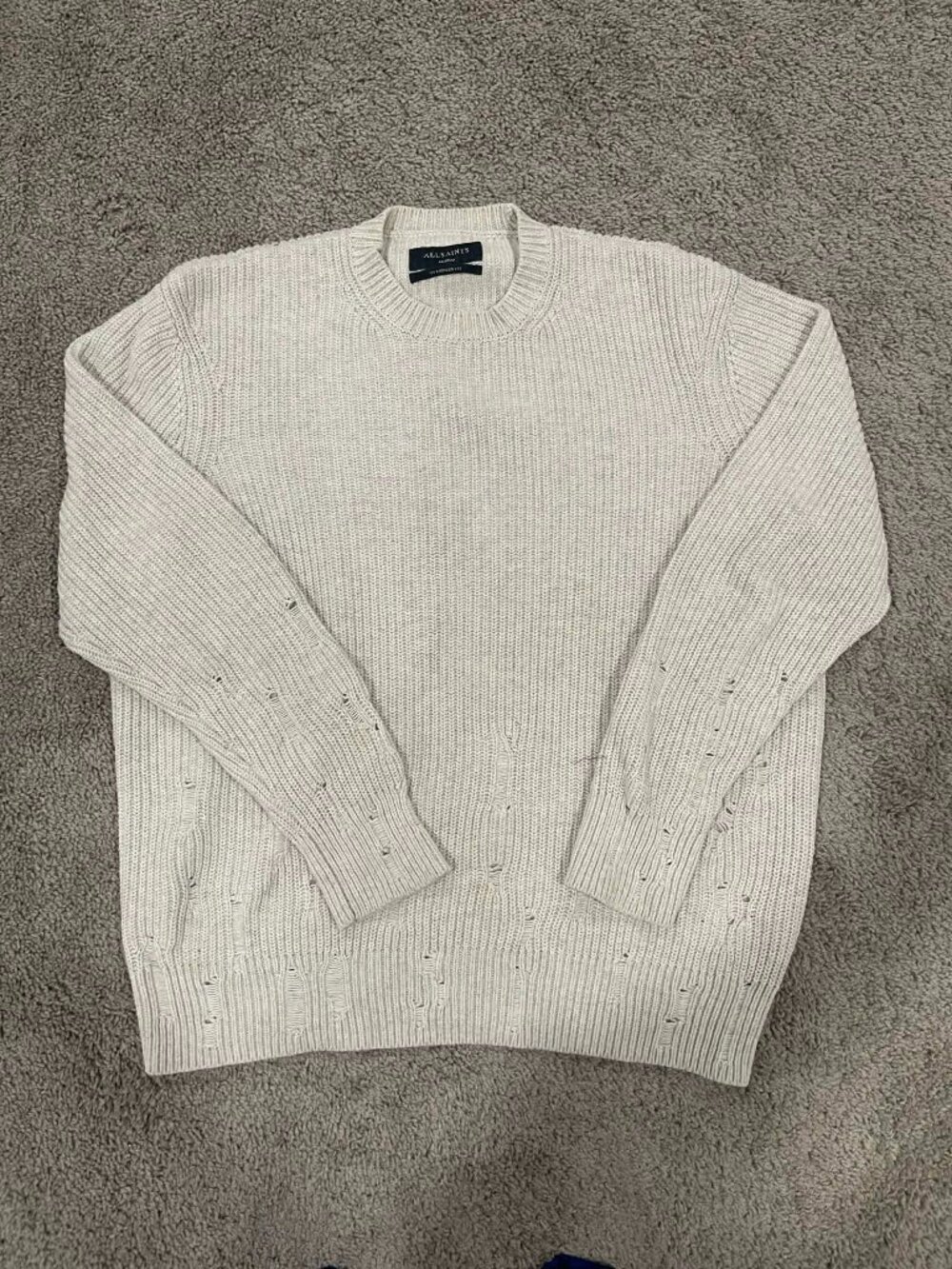 All Saints Ivann Crew Oversized Sweater Size Md